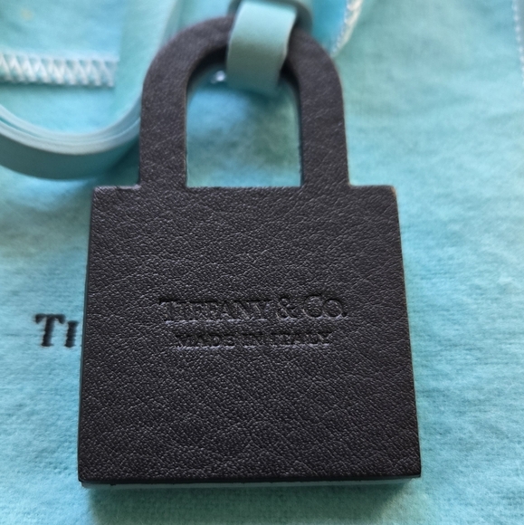 Tiffany & Co. Leather Padlock Bag Charm - Picture 4 of 5